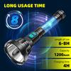 High Strong Power Led Flashlights USB Rechargeable 90000ml Tactical Light Emergency 18650 Built-in Battery Camping Torch