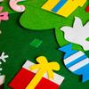 Felt Christmas tree with ornaments toy gift Christmas for children creative diy