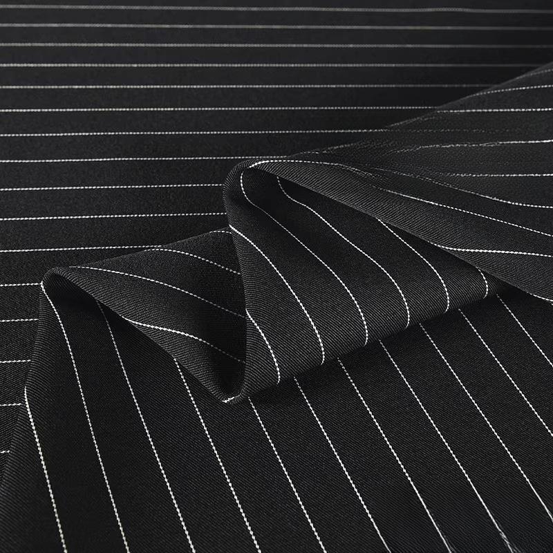 100/300/500cm Vertical Stripe Fabric Wrinkle Resistant Drapable Professional Suits Pant Dresses Office Apparel Textile Fabric