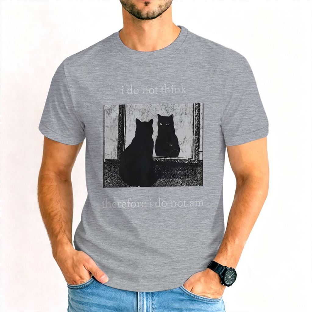 Funny Black Cat Tshirt Unisex Funny Cat Meme Fashion Casual Tops Animal Cat Lover Gift Shirt Design Short Sleeve T Shirt Tops