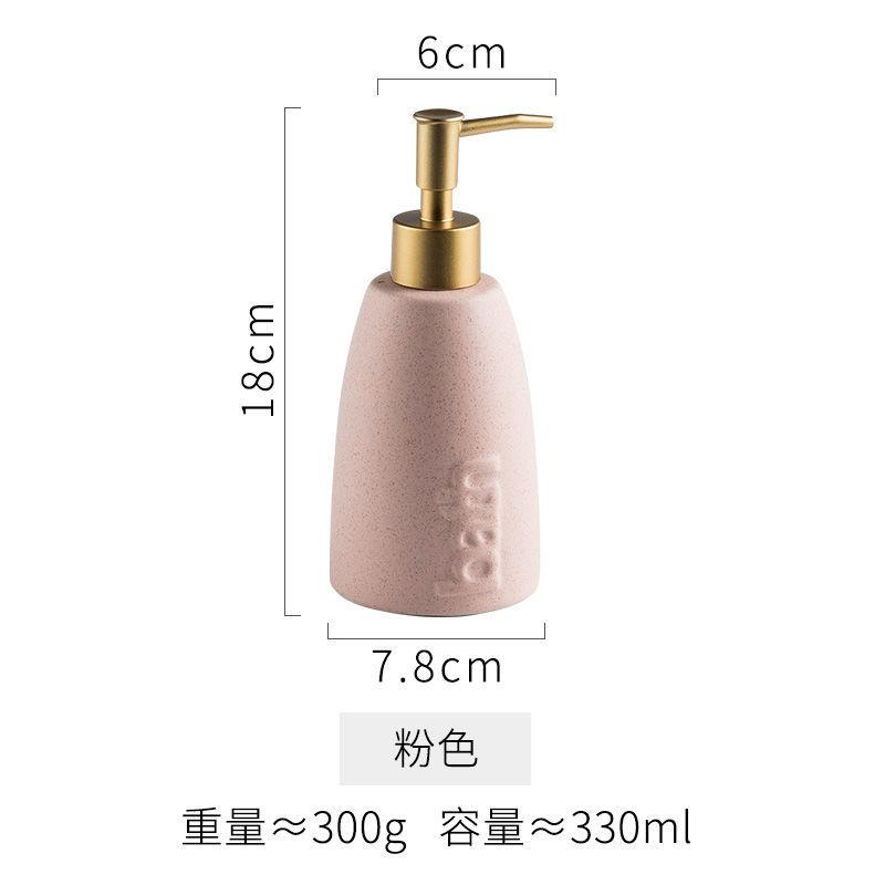 Kreative Keramik Handdesinfektionsmittel-Pressflasche Hotel-Toilette Shampoo Lotion Flasche Tragbarer Seifenspender Badezimmerzubehör Neu