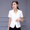 Summer Small Suit Thin Female Jacket Short Slim Candy Color Short Sleeve Suit Women Solid Color Tops