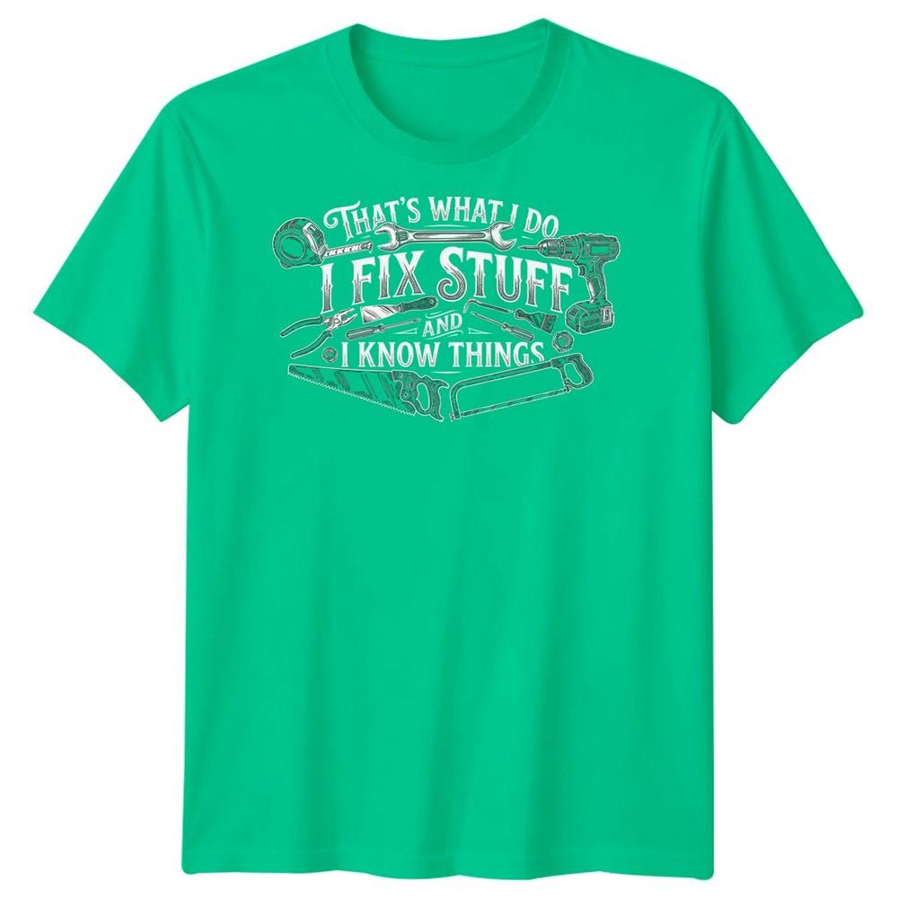 I Fix Stuff Unisexs T Shirt Funny Plumber Electrician Mechanic Graphic Tee