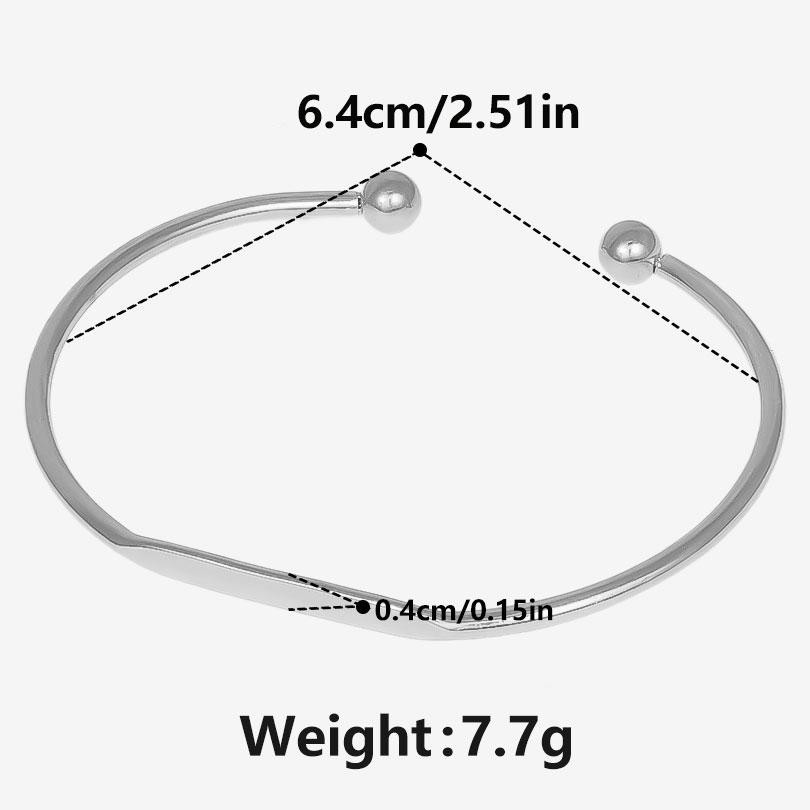 1pcs Wrist Bangles For Women Men Accessories Stainless Steel Jewelry No Fade Twist Beads Double Layered Open Bracelets Bangle