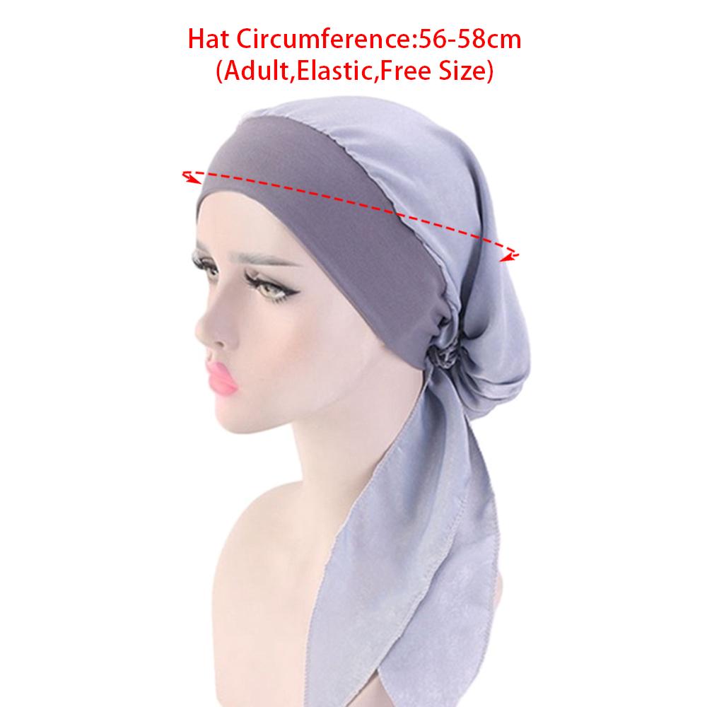 Horké dámské muslimské turbanové hidžábové klobouky na chemoterapii proti rakovině, čepice s květinovým potiskem, kryt na ztrátu vlasů, šátek na hlavu, elastický bandánový wrap, předvázané pokrývky hlavy