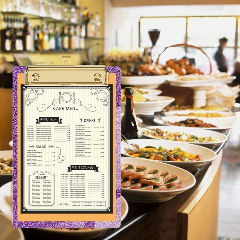 15*10 cm Clip Board Loseblatt-Notizbuch Datei Schreiben Klemmen Papierhalter Acryl Zwischenablage Memo Pad Büro Schule liefert