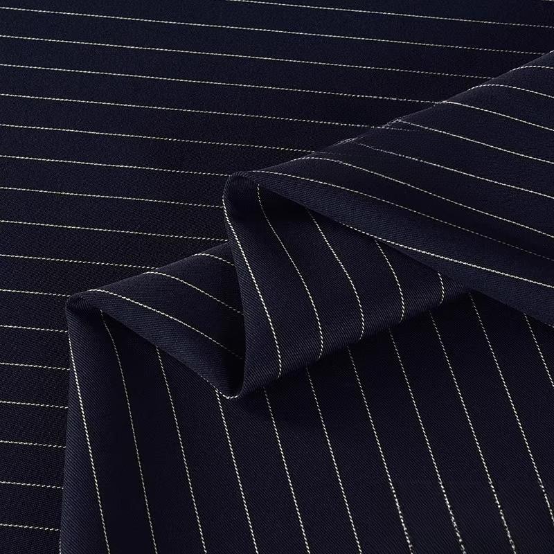100/300/500cm Vertical Stripe Fabric Wrinkle Resistant Drapable Professional Suits Pant Dresses Office Apparel Textile Fabric