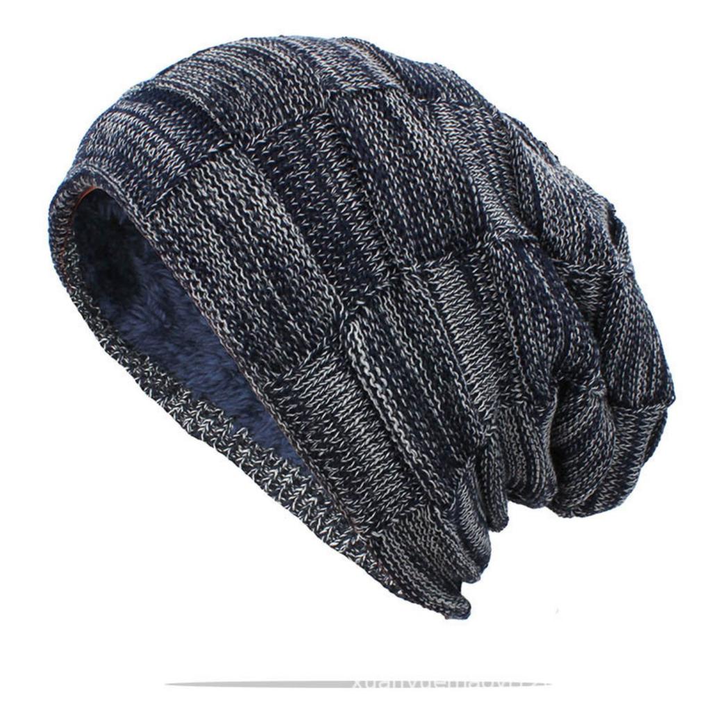 Knitted Hat And Mens Womens Velvet Hat Thickened Hat Windproof Hat Hooded Hat Warm Hat