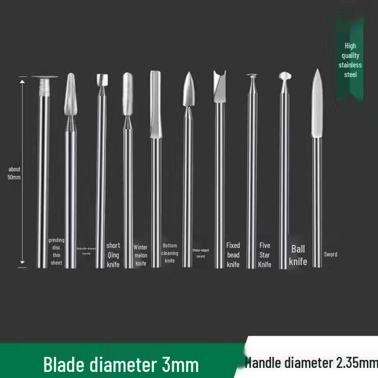 Electric Engraving Tool Set: Dental Machine, Engraving Knife, Steel Drill Bit, Walnut & Wood Carving, Woodworking Scribing & Sword Knife.