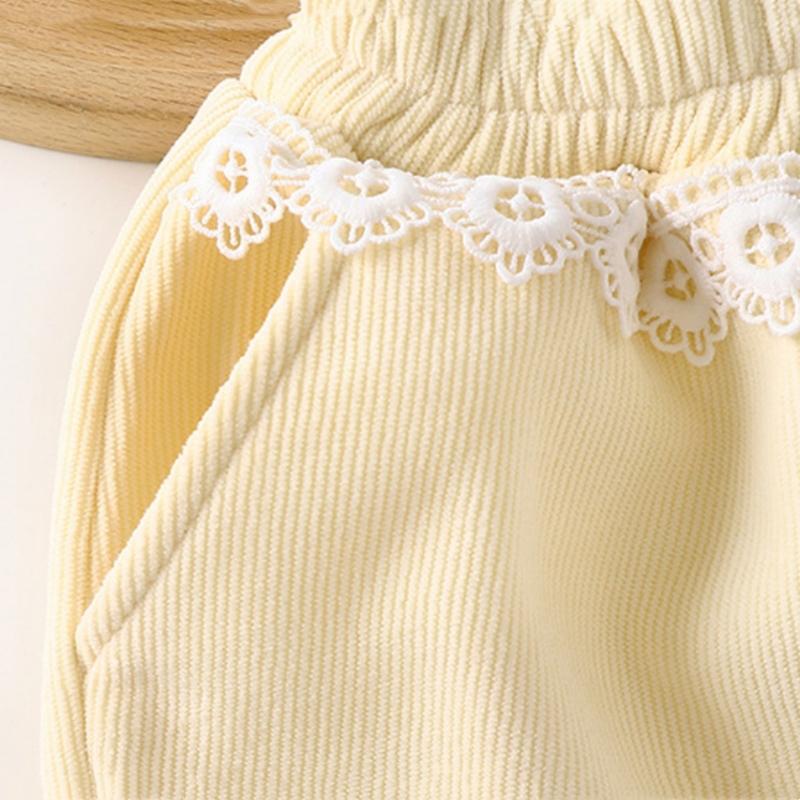 New Autumn Winter Pants Baby Clothes Children Girls Thick Warm Pants Toddler Casual Cartoon Clothing Infant Trousers Kids Sportswear