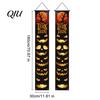 Halloween Festive Decor Porch Sign Banner, Pumpkin Ghost Party Awning Hanging Wall Supplies Door Decoration, Front Wreath Banner Yard Eye-catching