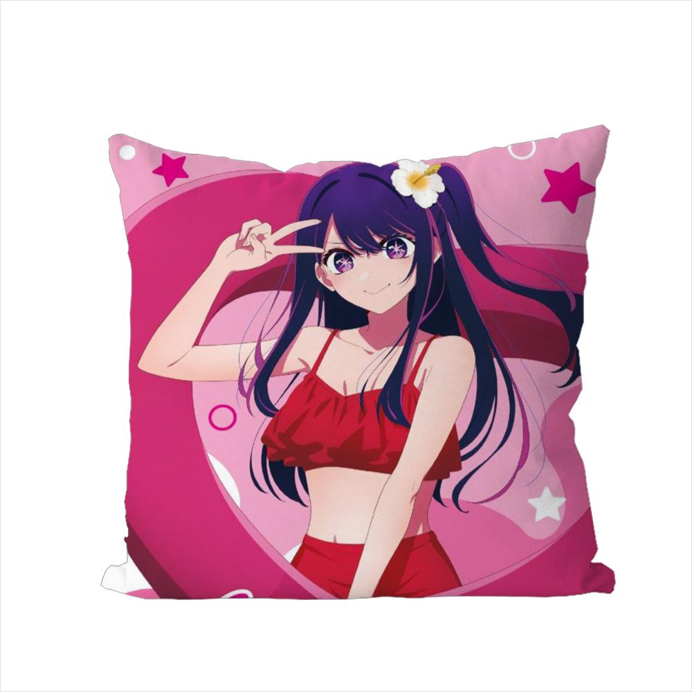 Hoshimachi Suisei Pillow Case For Car Sofa Decorative Home Doublesided Print Plush Square Throw Pillow Cushion Cover