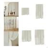 Floral Lace Curtain Bedroom Voile Fashion Window Panels Decorative Drape for