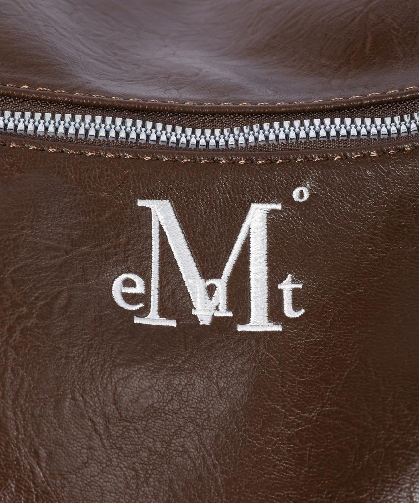 Mucent Port Double Wrinkle Leather Shoulder Bag Unisex (2 Colors)