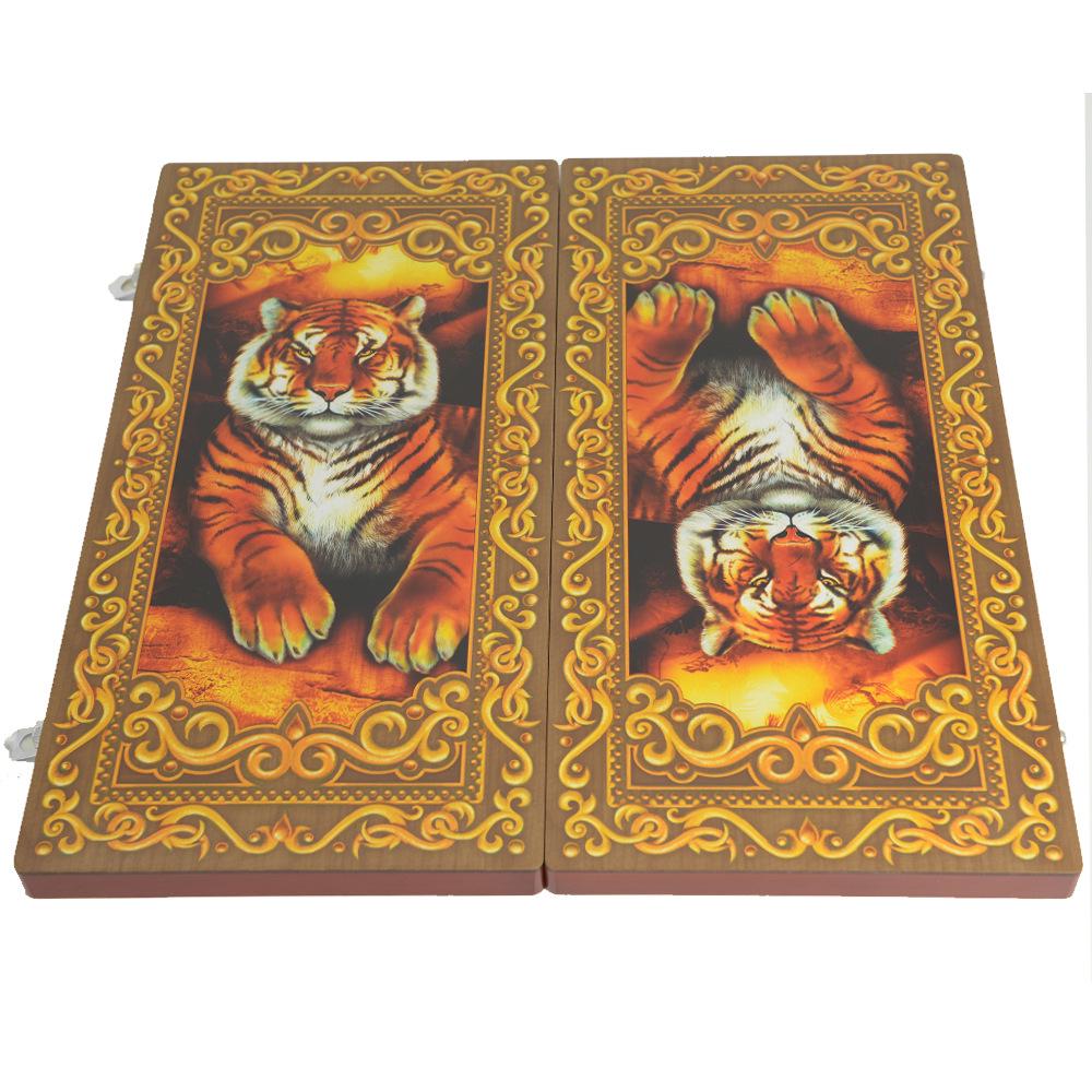 Set de Backgammon de Madera Premium: Portátil, Plegable, Varios Tamaños - Perfecto para Juegos Educativos, Casuales o de Fiesta