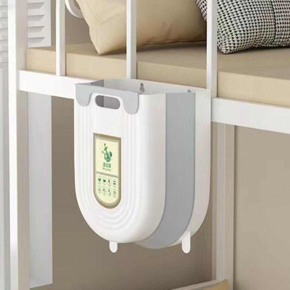 2PCS 6/10 L Kitchen Cabinet Waste Bin Collapsible Garbage Box Hanging Kitchen Trash Can  Bathroom