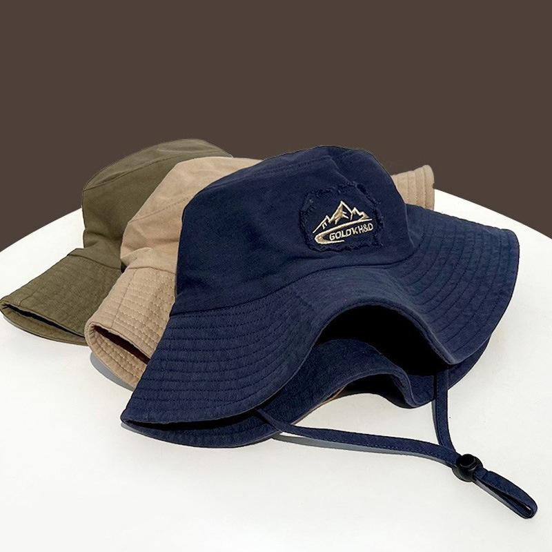 Summer Wide Large Brim Men Women Fisherman Hat Outdoor UV Protection Casual Sun Cap Hiking Fishing Climbing Safari Bucket Hats