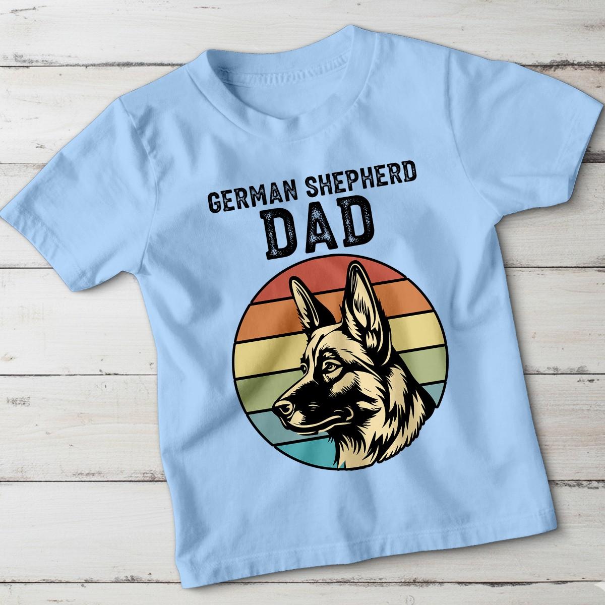 Папа немецкой овчарки Собаки немецкие овчарки Животные Унисекс футболка Подарок любителю питомцев S