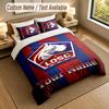 Bedding Set 1 Duvet Cover 2 Pillowcases LOSC Lille Print Soft Bed Linen Bedroom Decor