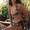 Vacation Casual Women's Printed Bikini Suit Sexy Triangle Swimsuit
