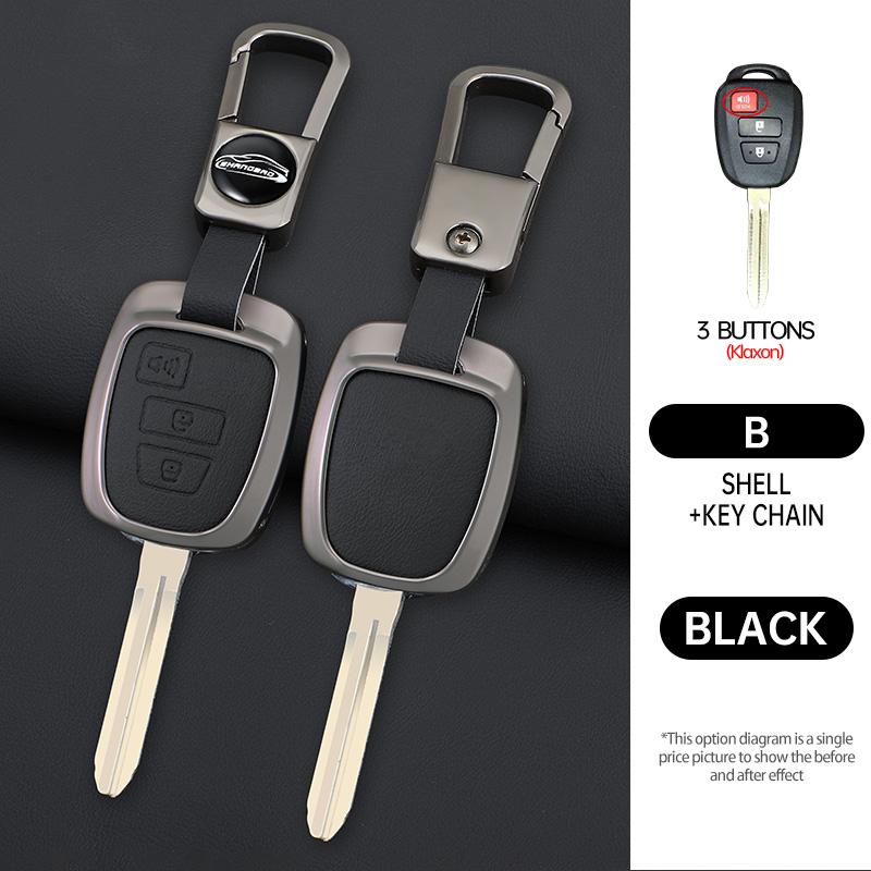 Car Key Cover Case Shell Fob Holder Accessories For Toyota Rav4 Camry Corolla Tacoma Vios Prius C Highlander
