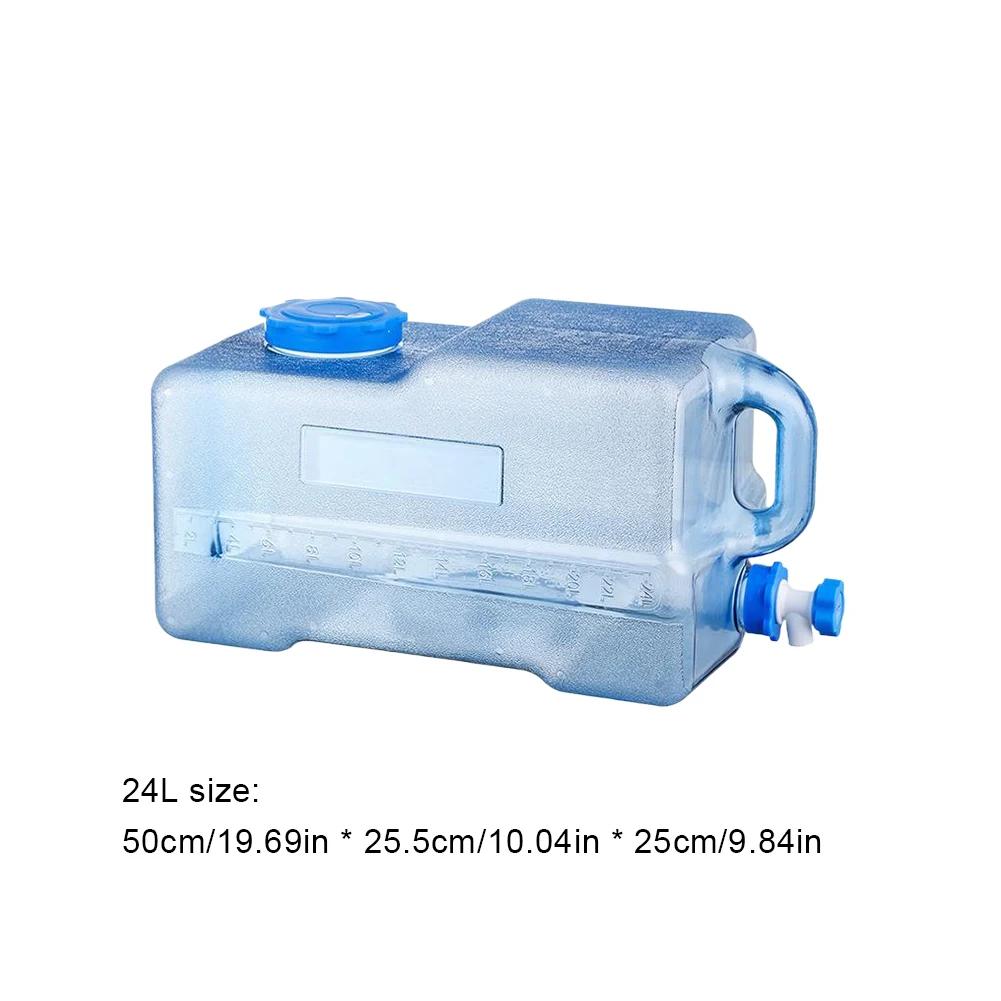 15/19/20/22/24/28L Water Container with Detachable Faucet Portable Camping Water Bucket No Leakage for Camping Fishing Picnic