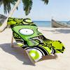 Cartoon I-Invader Z-Zim Towel Sports Quick Dry Travel Camping Gear Sandproof Soft Light Large Beach Towel