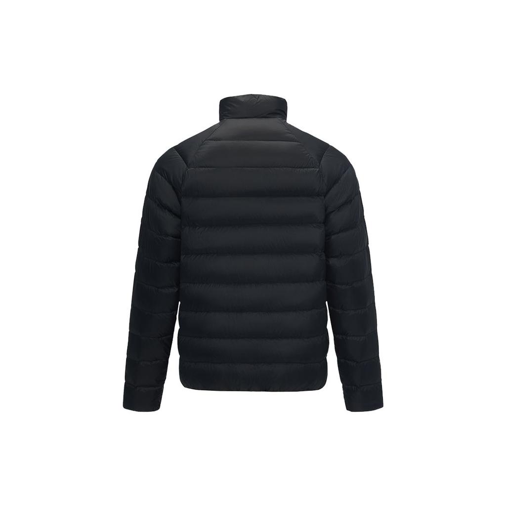 Reebok Solid Color Zip Stand Collar Down Jacket Unisex Jacket Black 23FRC275UGH0