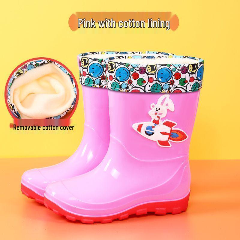 Cizme de ploaie impermeabile pentru copii cu astronaut: Antiderapant, Rezistent la uzură, Stil pentru toate anotimpurile - Disponibil în mărimile Mic, Mediu și Mare