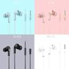 Macaron Farbe In-Ear Kopfhörer 3,5 mm Computer Mobiltelefon Musik Anruf Kopfhörer Einfache Bass Spielkopfhörer mit Mikrofon