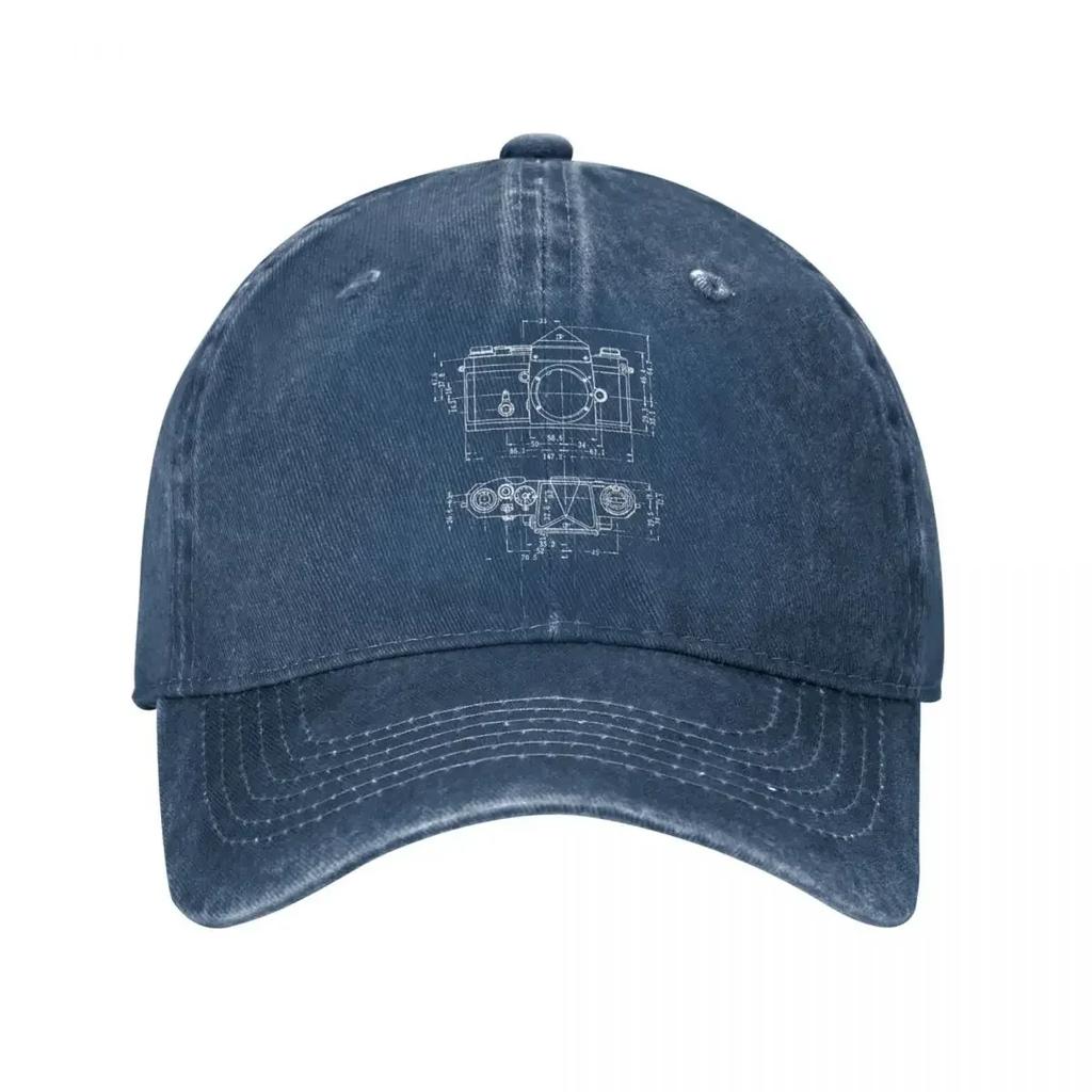 Camera Patent Shirt For Photographer Baseball Caps Unisex Women Distressed Denim Snapback Cap Outdoor Unstructured Soft Caps Hat