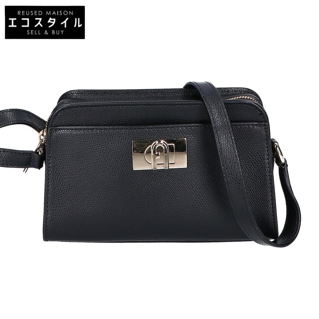Furla WB01083 1927 MINI CROSSBODY Mini Crossbody Shoulder Bag blackUsed