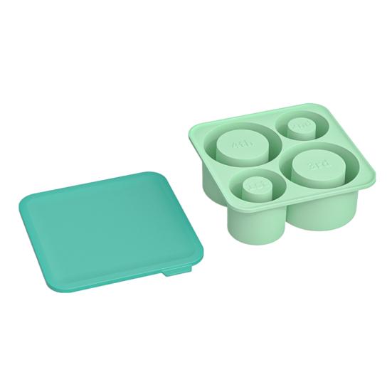 

Стакан для кубиков льда на 20/30/40 унций с крышкой, 4 полости, холодильник без BPA, летний цилиндр для чашек, форма для изготовления ледяных шаров, кухонные принадлежности зелёный