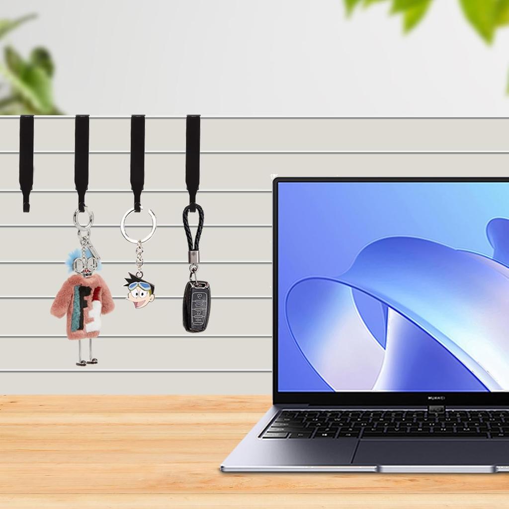 18 Pack Adjustable Cubicle Hooks Cubicle Hangers, Metal Black Universal Partition Hanger Door Mirror Hanger, Fit 1 3/8" to 3 1/2" Panels Cubicle