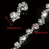 1 Yard S-shaped Glass Rhinestone Chain, 0.9cm Wide, AB Color, for Headbands, Hair Accessories, Dresses & Bridal Jewelry
