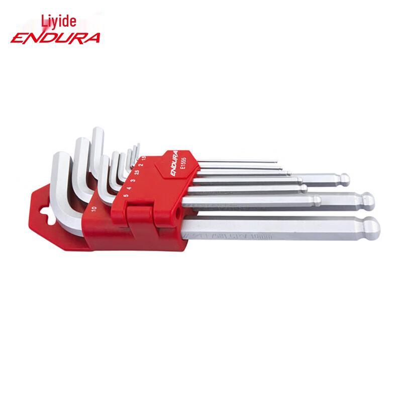ENDURA 9-Piece Metric Extra Long Ball-End Hex Key Set