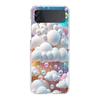 Phone Cover For Samsung Galaxy Z Flip 6 5 4 Case Transparent For Samsung Z Flip 3 Hard PC Foldable Shell Cute Cloud Capas Bags