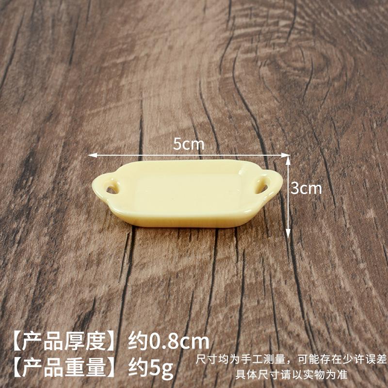 Mini Miniature Simulation Plate Small Bowl Tableware Diy Food Play Accessories Mini Container Play House Kitchen Toys