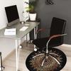 1pc Office Carpet Chair Mats Golden Mandala Pattern Perfect for Decorating Office Chairs, Living Rooms, Or Bedrooms