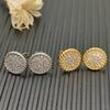 High Quality Classic Fashion Jewelry Trendy David Yurm Sparkling Zircon 24K Gold Plated Original Logo Earrings Gift