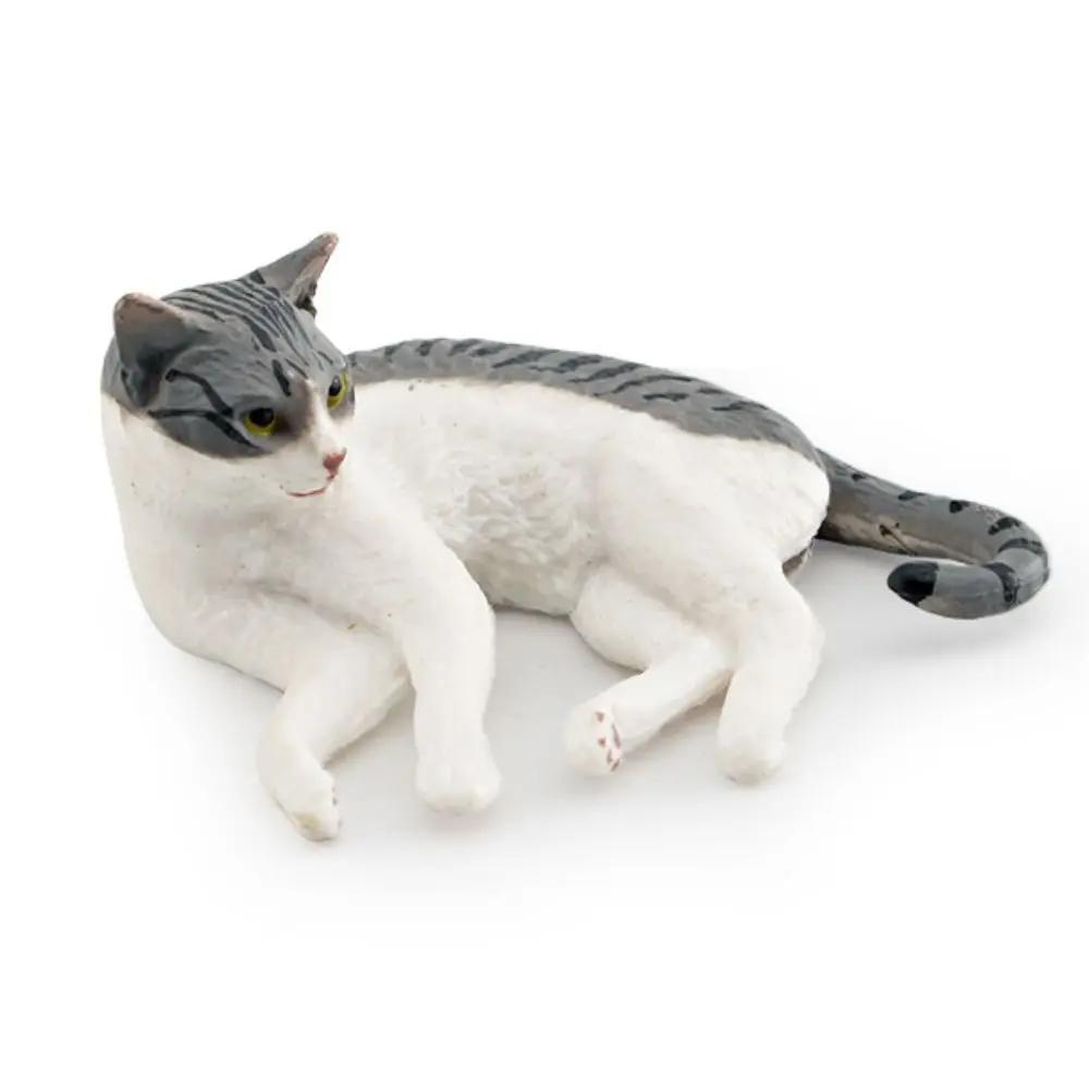 Cute PVC Cat Doll Ornaments 9 Colors DIY Cat Figures Statue Mini Model Desktop Toys Home Decoration