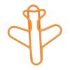 100Pcs Aircraft Shape Aircraft Shape Paper Clips Plastic-coated Wire 30*26mm Cute Paper Clips with Smooth Edges Cute