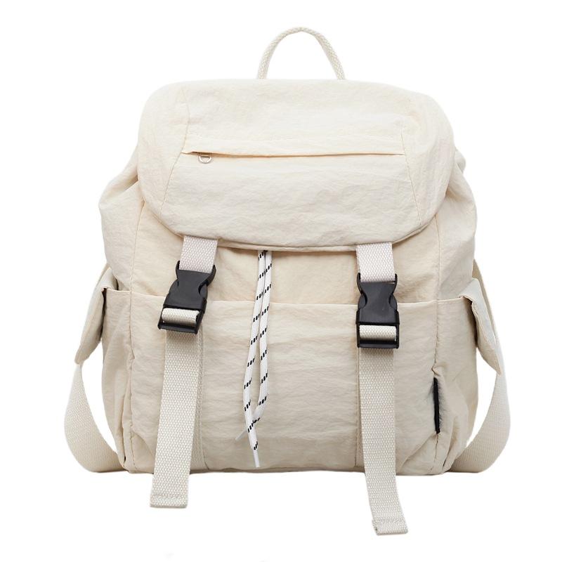 Double shoulder cloth bag female large capacity leisure student class schoolbag campus wind going out travel backpack