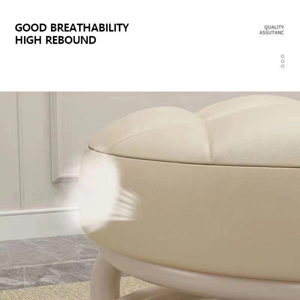 PU Leder Rotierenden Roll Hocker Wasserdicht Roll Pulley Stuhl Runde Hocker Mit Rädern SPA