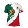 Children's Clothing Boys Summer Fashion Mexico Flag 3d Graphic Print T Shirt Short Sleeve Vibrant Colors Perfect for Casual Wear