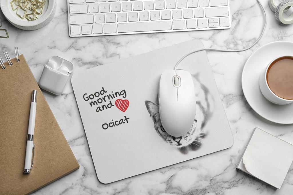 Ocicat - Mauspad mit Aufdruck, personalisiertes Katzenpad, einzigartiges Gadget für Büroangestellte der Marke Art-Dog