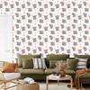 Elephants Wallpaper White and Gray for Living Room and Bedroom 50x1000
