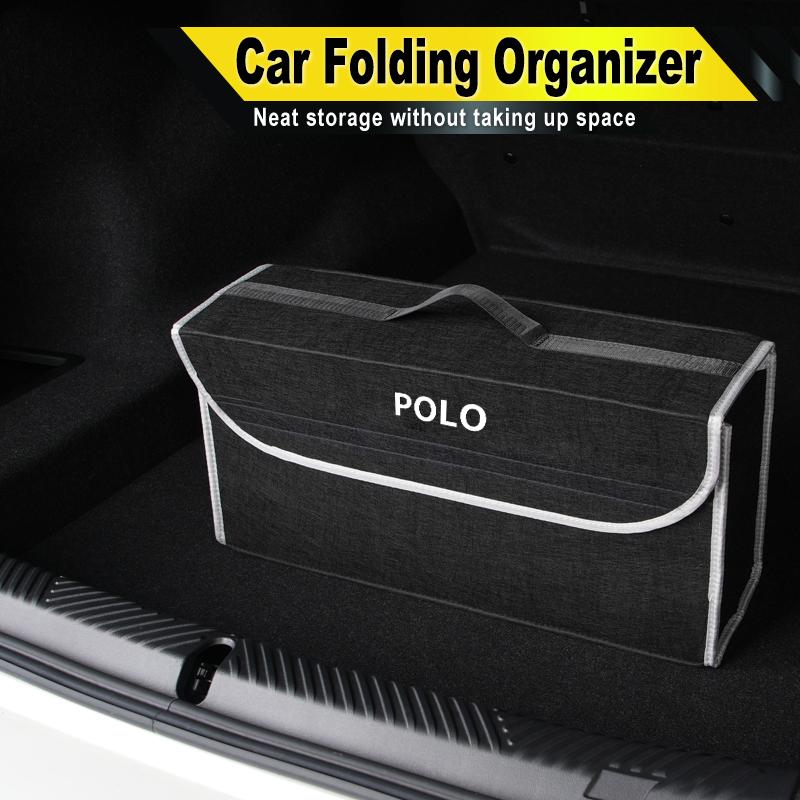 PIG1 Car Trunk Felt Storage Box Folding Organizer Auto Interior Accessories For Volkswagen VW Jetta Golf Beetle CC EOS GTI MK2 MK4