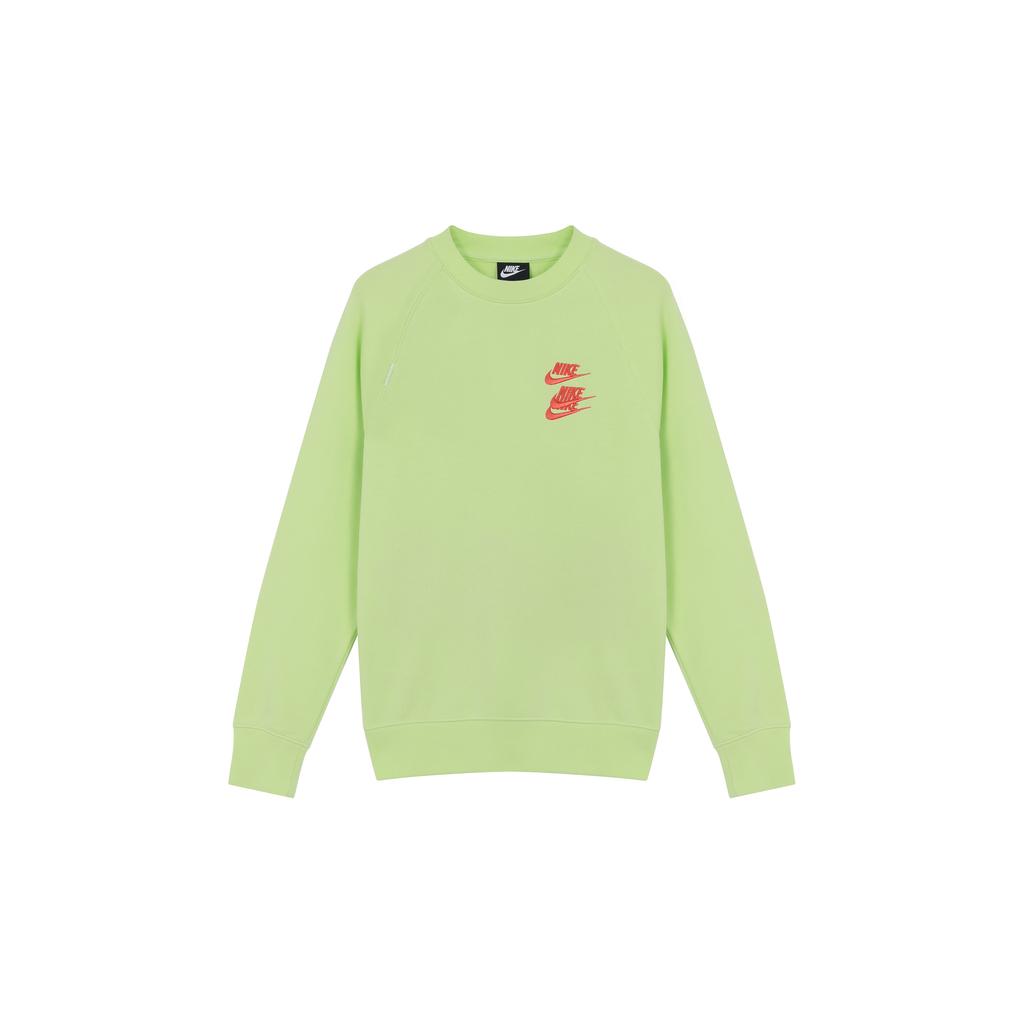 Nike Sweatshirts Men's Green Crew Neck Moderate Regular DD0883-383