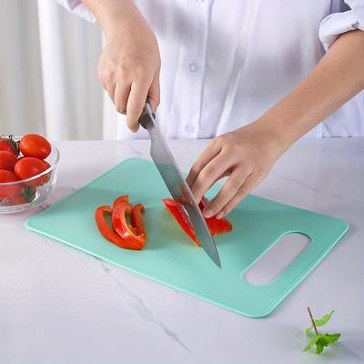 1 pièce, Planche à découper en plastique colorée pour fruits et légumes